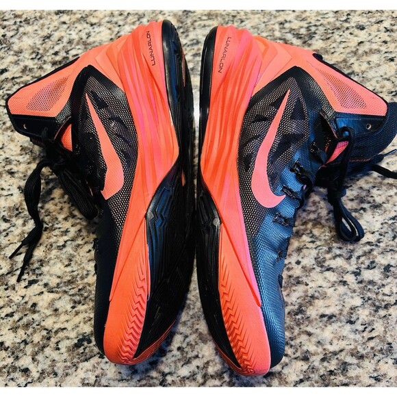 NEW Nike Men’s HyperDUNK 2014 Lunarlon Mango 653640-800 Basketball Sneaker Sz12 - Picture 7 of 9